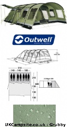 Outwell wolf lake 7, 7+ berth, (2009)