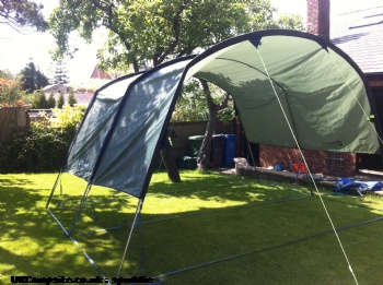 Outwell Sliding Canopy in green, 1 berth