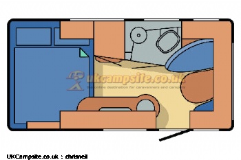 Tabbert t@b or tab 400L, 3 berth, (2008)