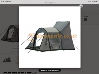 Vango Airaway Kela Tall driveaway awning