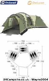 Outwell Hartwell XL, 7+ berth, (2005)